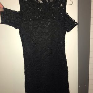 Black bod con dress